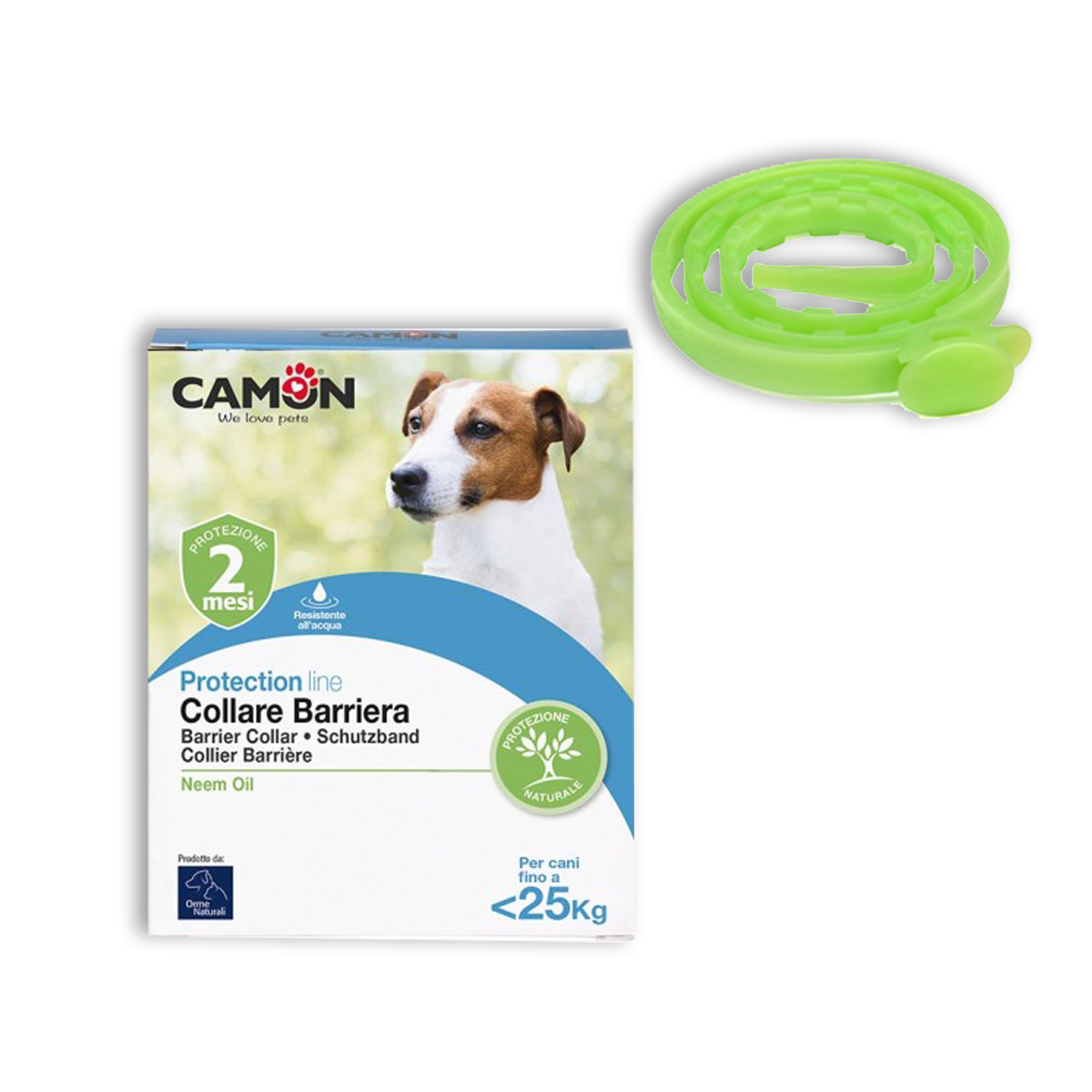 Antiparassitari - releoneanimalstore - Collare barriera oil Neem Camon  Protection line 60 cm per cani
