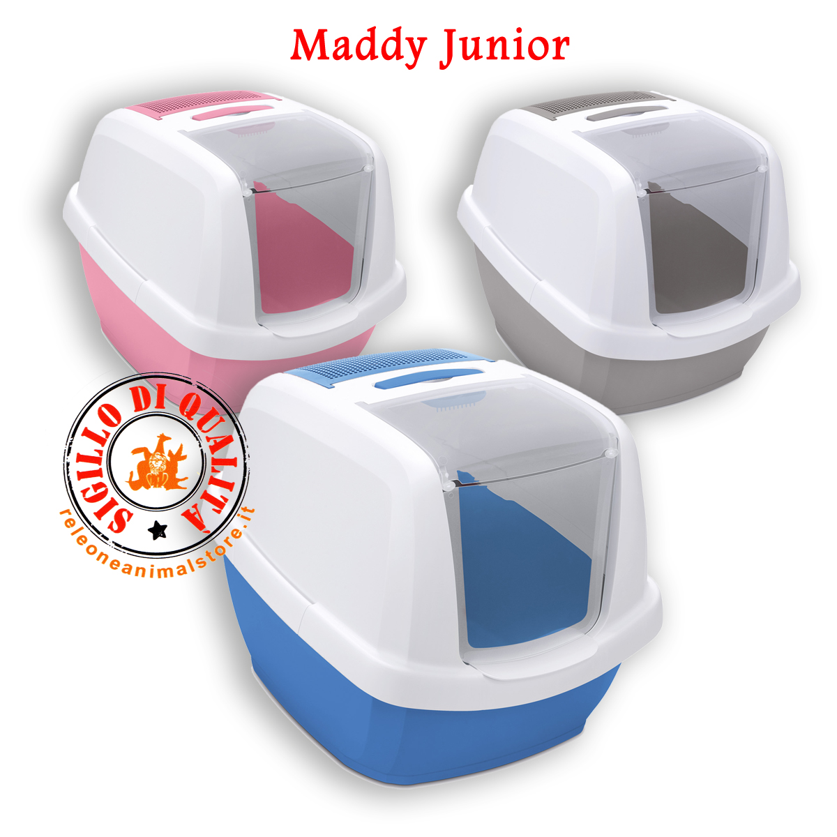 Toilette e Accessori - releoneanimalstore - Maddy Junior Lettiera Toilette  chiusa per Gatti Imac